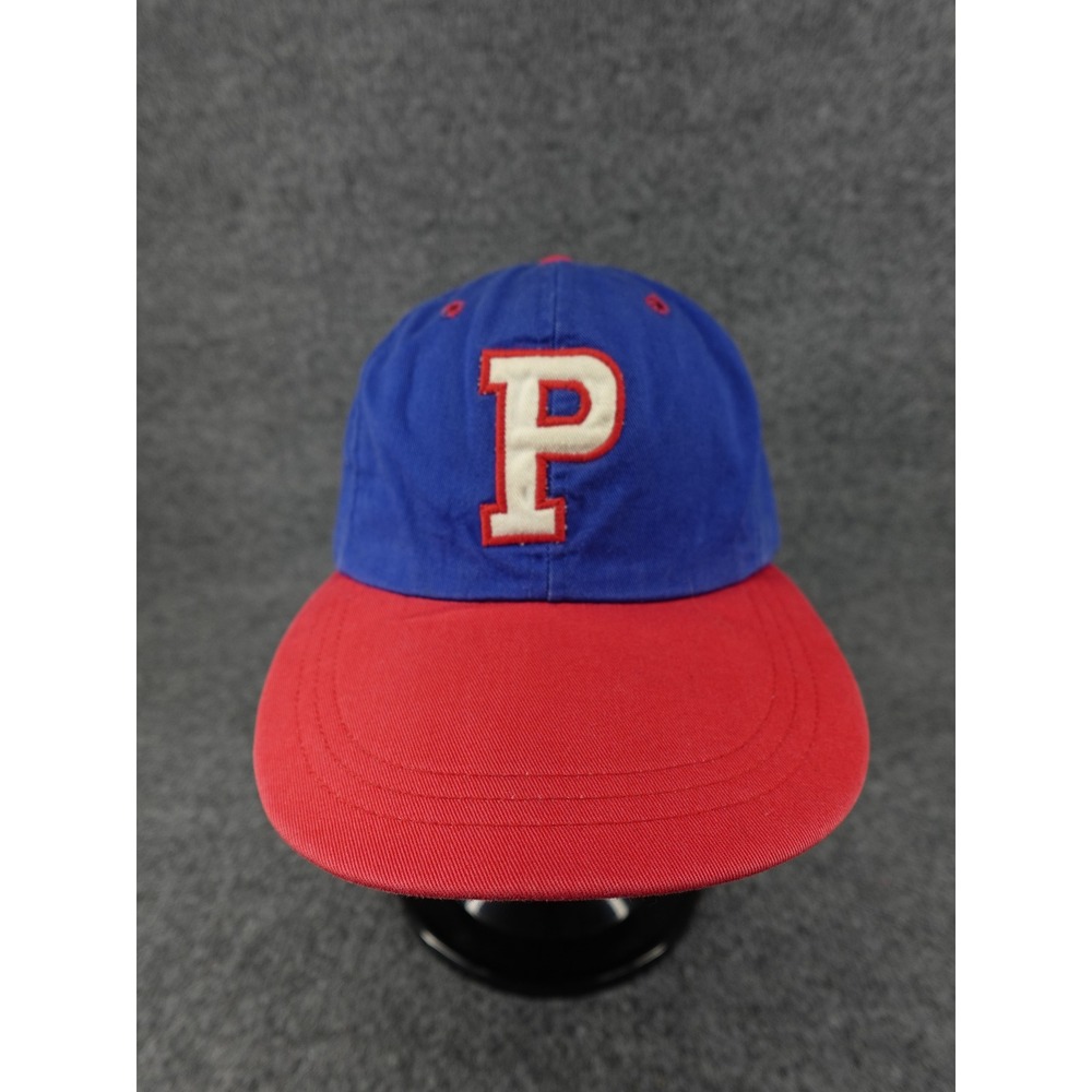 Polo Ralph Lauren Baseball Cap Mens XL Blue Red Vintage P Patch USA Made